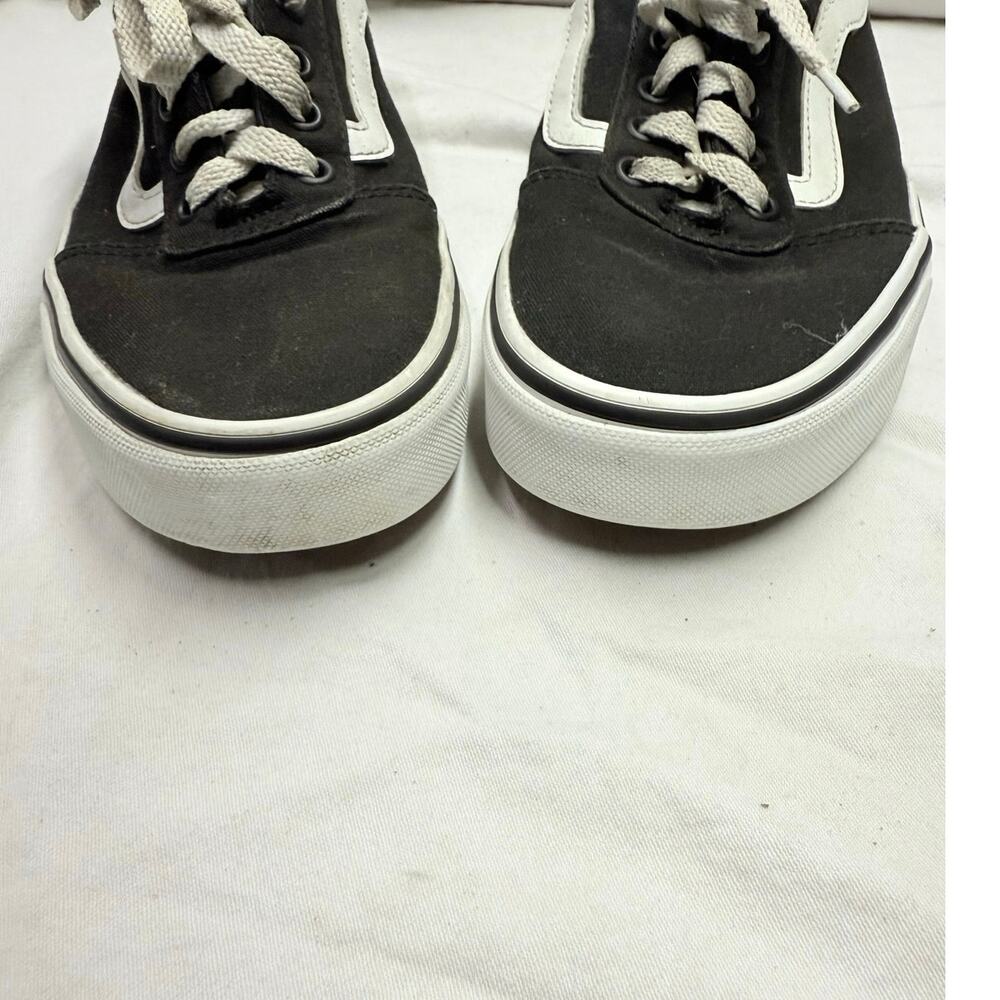 VANS Off The Wall  sneakers Women’s size 9 
Black & White low top  Canvas Skate - Picture 6 of 13